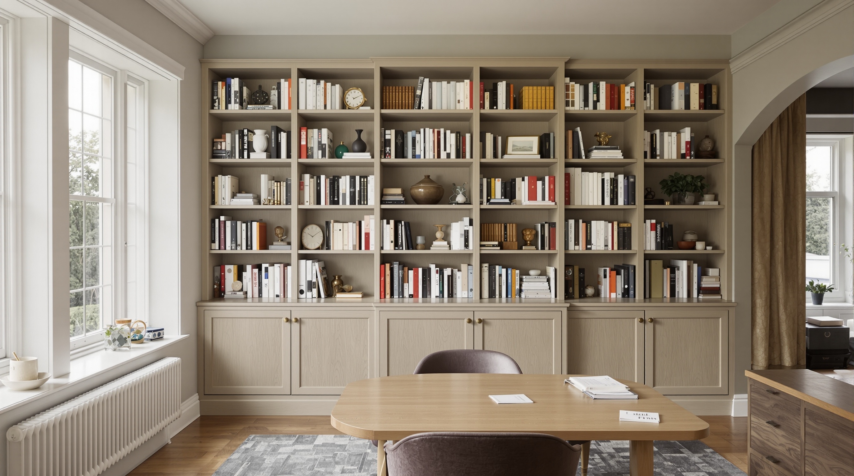 Interior de residência de luxo em Alphaville Residencial 1 com estilo contemporâneo