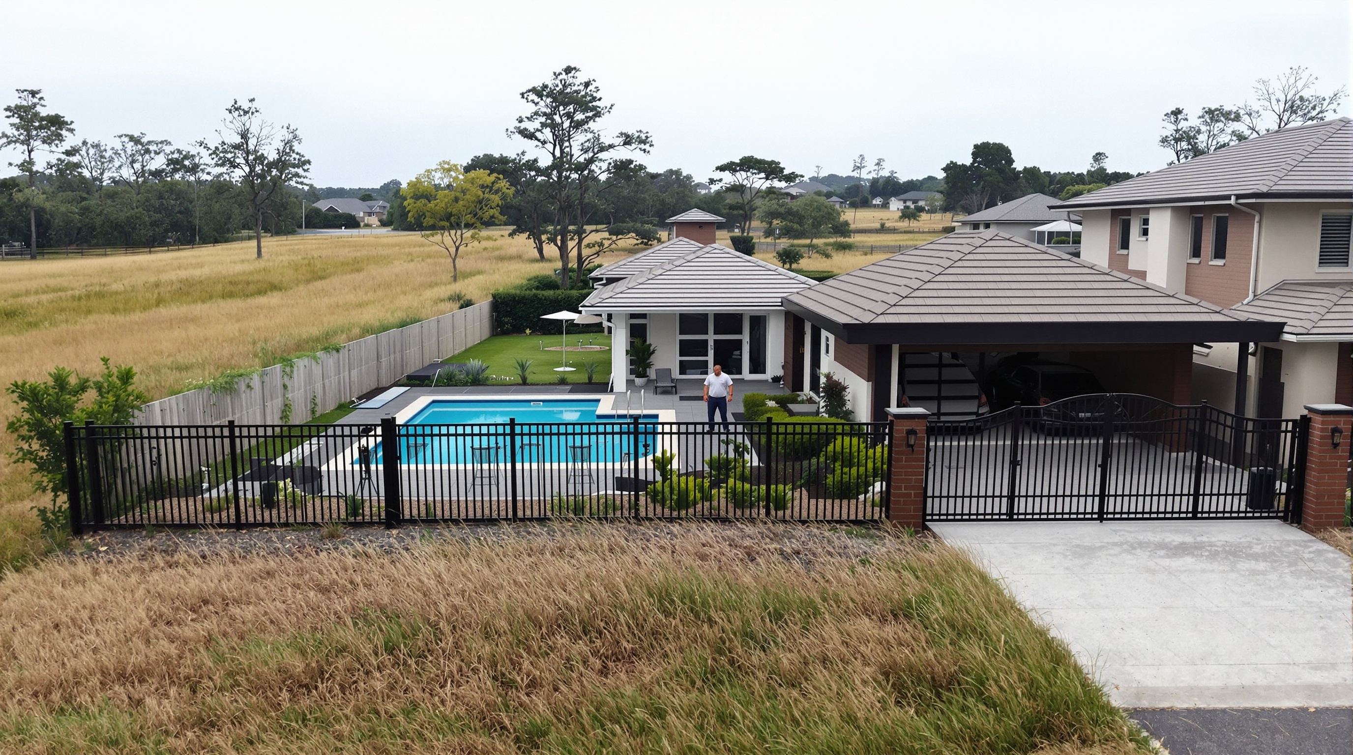 Casa de luxo em lote amplo em Alphaville Industrial: piscina, garagem para múltiplos veículos, paisagismo consolidado