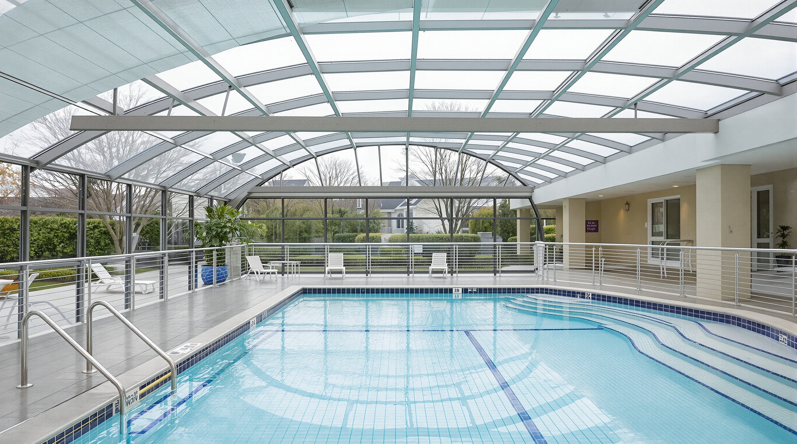 Área de lazer do Canvas Alphaville com piscina aquecida e fitness premium