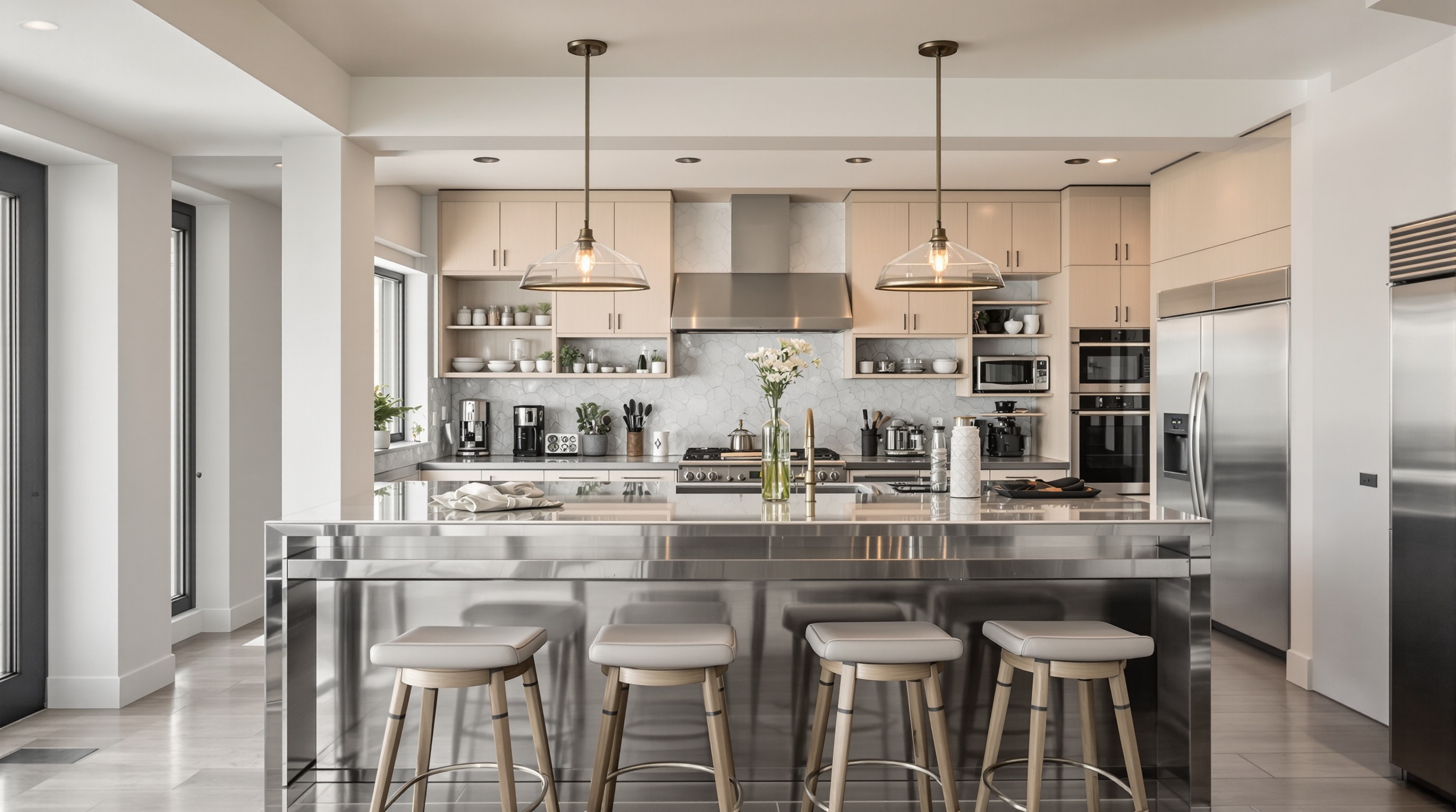 Espaco gourmet em condominio com area de lazer, cozinha equipada e ambiente moderno para convivencia