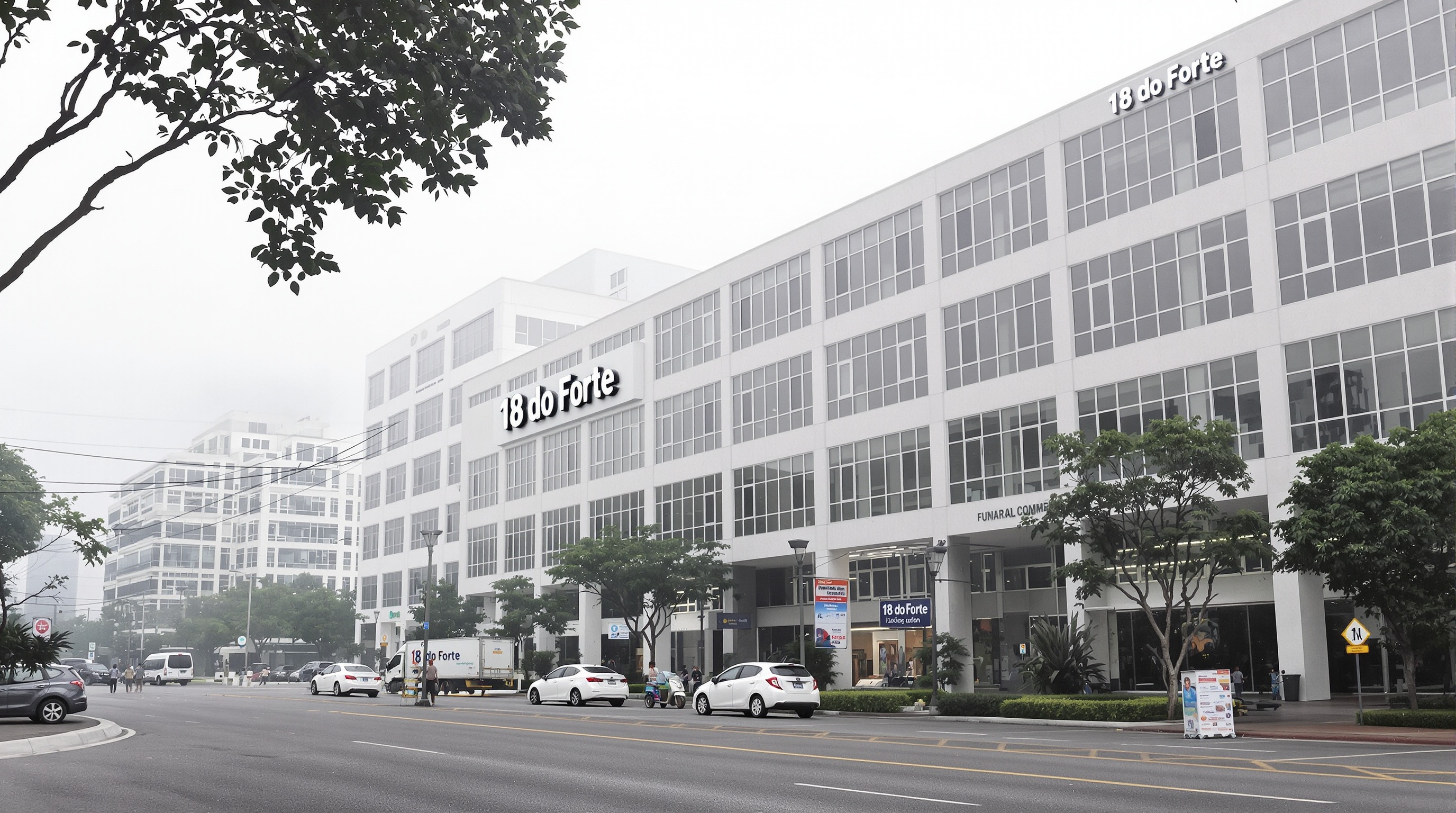 Empresarial 18 do Forte com prédios corporativos próximos ao Residencial, Alphaville