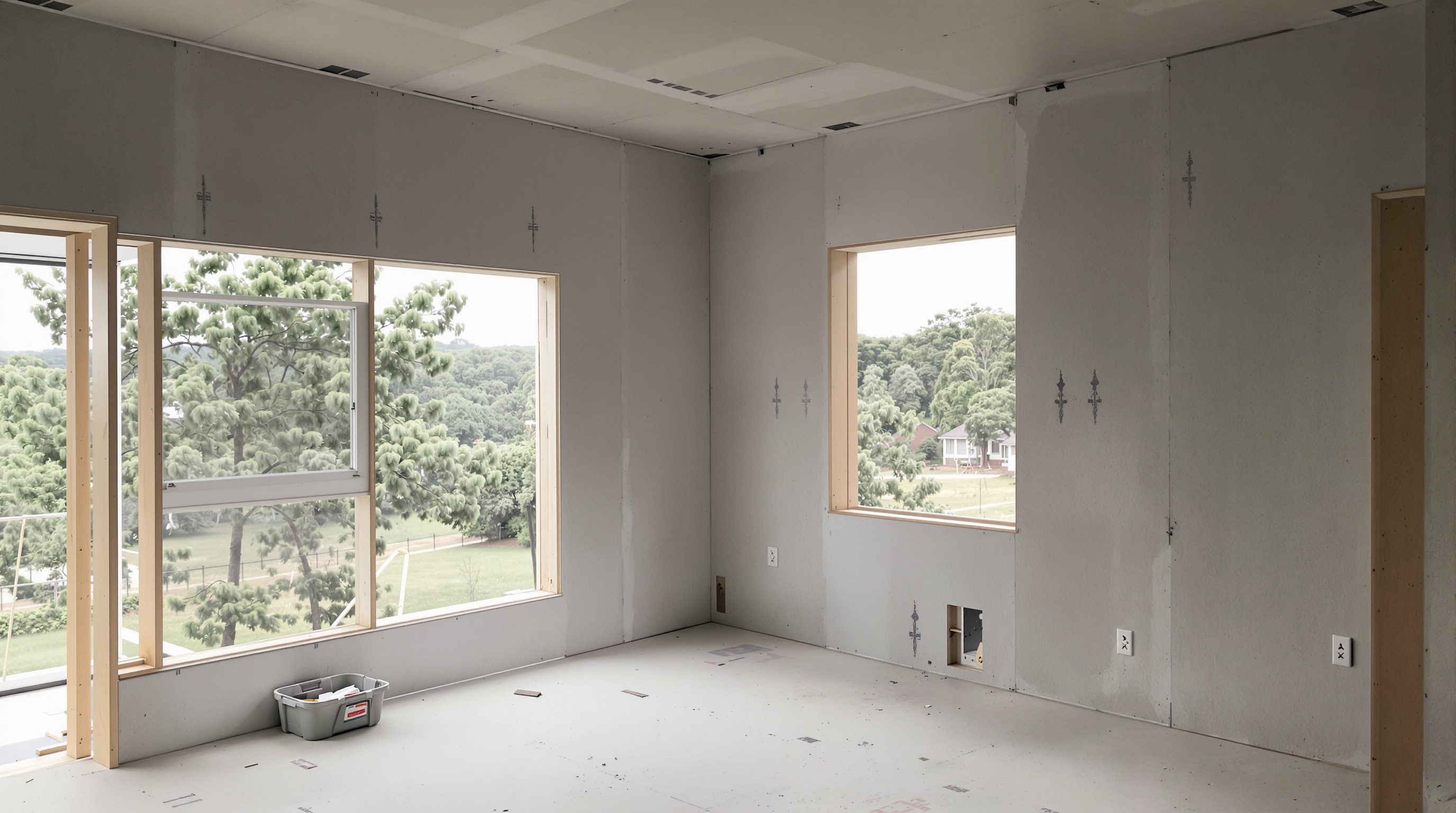 Interior de construção em steel frame mostrando flexibilidade arquitetônica e grandes aberturas em condomínio de luxo